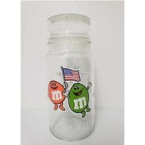 Collectible M&Ms Glass Candy Jar‎ 1984 Olympics XXIIIrd Los Angeles